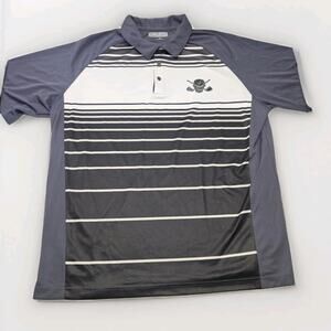 Tattoo Golf Polo Shirt Mens 3XL Black Fade Collection Skull Cross Club